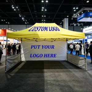 Custom Print Logo 10×20 Feet Folding Aluminum Alloy Pop-up Canopy Tent for Large Exhibition Events 10*10ft