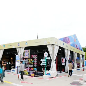 Custom Print Outdoor Auto Expo Tent Wide Full Color Roof Trade Show Marquee for Car Brand Pop-Up Fair