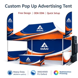Custom Print Oxford Outdoor Advertising Pop up Event Folding Aluminium Gazebo Canopy Roof Top Trade Show Tent