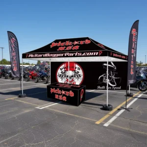Custom Print Waterproof Pop-Up Tent 3×3 Folding Gazebo Canopy Marquee for Trade Shows and Parties