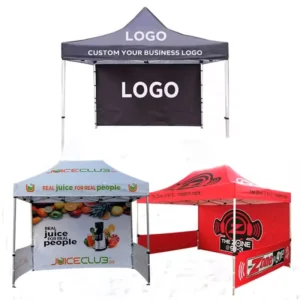 Custom Print Waterproof Pop-up Tent Business Gazebo Canopy Trade Show Marquees with Custom Sizes