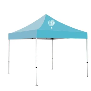 Custom Printed 10×10 Aluminum Portable Folding Pop-Up Canopy Tent for Parties, Outdoor Events, and Trade Shows