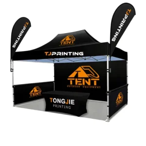 Custom Printed 10×10′ Carbon Fiber Aluminum Frame Portable Pop Up Trade Show Tent Waterproof Indoor Tradeshow Giveaways