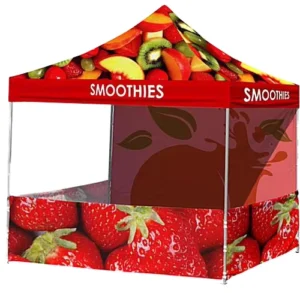 Custom Printed 10×10 Trade Show Tent with Aluminum Frame Pop-Up Event Canopy Marquee