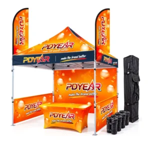 Custom Printed 10x10ft 3x3m Advertising Canopy Tent Outdoor Pop up Gazebo Trade Show Marquee for Event Market Food
