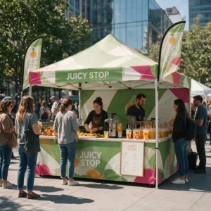Custom Printed 10x10ft 3x3m Outdoor Pop Up Advertising Canopy Tent Gazebo Trade Show Marquee for Promotion Events Markets and Food