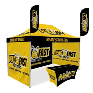 Custom Printed 10x15ft Pop-Up Canopy Tent for Trade Shows and Events