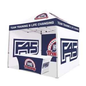 Custom-Printed 3×3 Canopy Tent with Heavy-Duty Folding Aluminum Frame