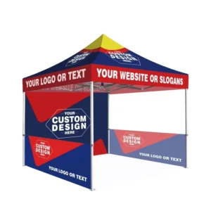 Custom Printed 3×3 Promotional Folding Aluminum Event Tent Pop up Display for Outdoor Party & Wedding Advertising