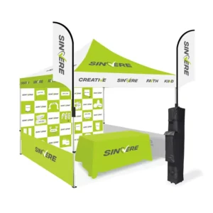 Custom Printed 3×3 Promotional Folding Aluminum Indoor/Outdoor Event Canopy Pop-up Display Tent for Party Wedding