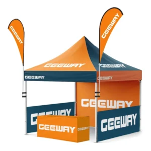 Custom Printed 3×3 Trade Show Canopy Gazebo Tent 10×10