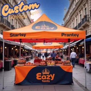 Custom Printed Advertising Canopy Tent with Logo and Full-Color Branding