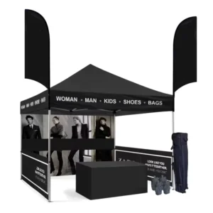 Custom Printed Advertising Logo Outdoor Aluminum Canopy Tent Exhibition Event 3×3 Pop up Waterproof UV Protection All Seasons