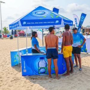 Custom Printed Booth Tents Hexagonal Metal Roof Gazebo Lemonade Tents for Trade Shows