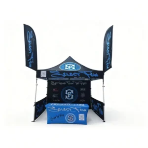 Custom Printed Fire-Retardant UV-Resistant Waterproof Eco-Friendly Display Event Pop-Up Canopy Tent