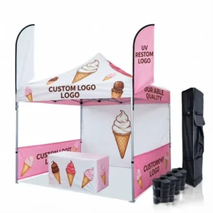 Custom Printed Folding 10*10FT Exhibition Easy Setup Trade Show Marquee Tent Waterproof Gazebo