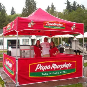 Custom Printed Folding 3x3m (10x10ft) Outdoor Event Pop-Up Marquee Gazebo Canopy Trade Show Tent