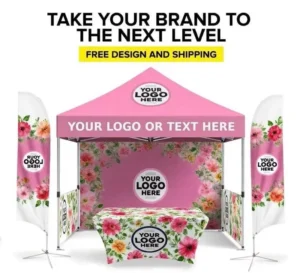Custom Printed Folding Pop-Up Canopy Tent 10×10
