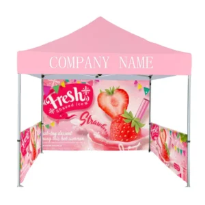 Custom Printed Folding Tent with PU Coated Polyester Fabric for Distributor
