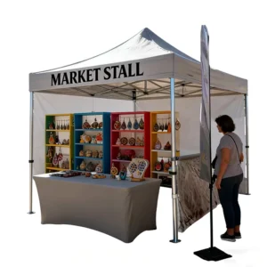 Custom Printed Food Tent with Logo, Pop-Up Shelter for Food Vendors