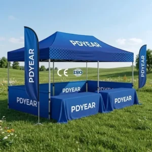 Custom Printed Gazebo Durable Windproof Pop up Canopy Tent with Adjustable Height for Party Anniversary Events