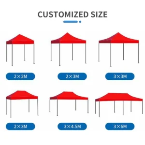 Custom Printed Heavy Duty 10 Ft X 10 Ft Sports Event Pop-up Advertising Trade Show Tent