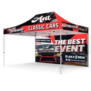 Custom Printed Indoor Outdoor Waterproof Fireproof Canopy Tents 10×20 for Events Trade Shows Advertising