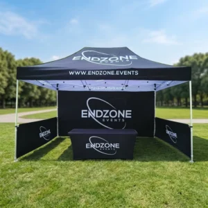 Custom Printed Logo 10x10ft Outdoor Trade Show Tent with Transparent Side Covers