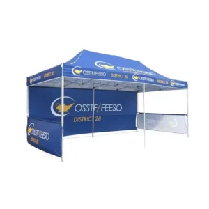 Custom Printed Logo 10x20ft Pop-Up Canopy Gazebo Tent, Waterproof UV50+ Resistant