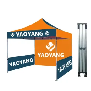Custom Printed Logo Portable Pop-Up Vendor Canopy Tent for Exhibitions and Trade Shows