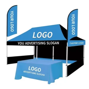 Custom Printed Outdoor Advertising Waterproof Rainproof 10×10 3×3 Aluminum Frame Fire Retardant Windproof Awning Event Tent