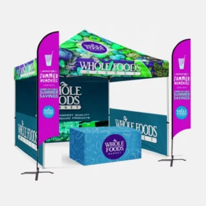 Custom Printed Pop-Up Advertising Tent with Logo for Outdoor Events