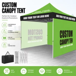 Custom Printed Pop-Up Canopy Gazebo Event Tent with Logo for Trade Show Outdoor