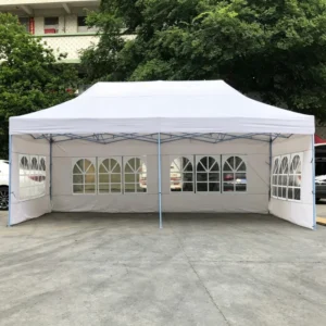 Custom Printed Pop-Up Canopy Tent 3x6m Heavy-Duty Iron Frame Waterproof Oxford Fabric for Outdoor Trade Shows