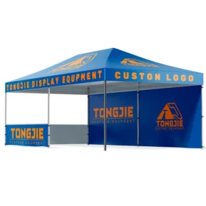 Custom-Printed Pop-Up Canopy Tent with Frame for Event Advertising