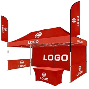 Custom Printed Pop-Up Exhibition Tent Easy-Fold Trade Show Canopy Indoor Outdoor
