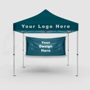 Custom Printed Pop-Up Shop Canopy Tent, 300D, Fireproof, Advertising