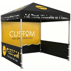 Custom Printed Pop-up Gazebo Canopy Tent for Outdoor Events and Festivals