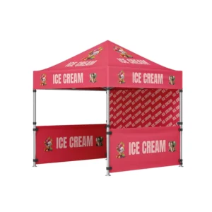 Custom Printed Pop up Steel Exhibition Tent OEM Easy Fold Trade Show Canopy