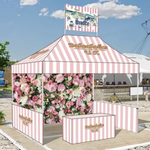 Custom Printed Steel Pop-Up Canopy Tent, 10×10, 10×15, 10×20, for Trade Shows