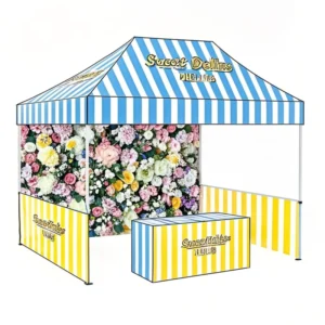Custom Printed Trade Show Tent Commercial Aluminum Alloy Fire Resistant Fabric Canopy Gazebos Pop Outdoor Exhibition Event