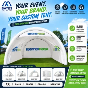 Custom Printed Waterproof 400D Oxford Inflatable Marquee Gazebo Tent Side Walls