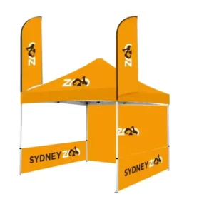 Custom Printing 10×10 Aluminum Portable Pop up Canopy Tent Folding Party Awning for Outdoor Events Gazebo Trade Show Tent
