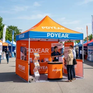 Custom Printing Large Outdoor Pop-Up Gazebo Awning Tent with Optional Sidewalls for Promotion Events
