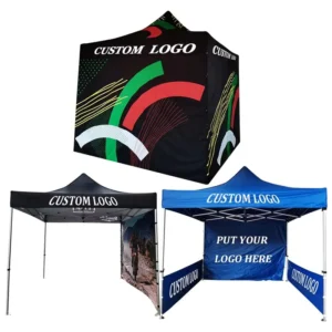 Custom Promotional Folding Pop-Up Tent Display Commercial Camping Frame Aluminum Outdoor 3X3 Gazebo