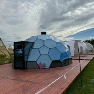 Custom Quick Build Glass Dome Tent Split Structure for Outdoor Trade Show Party Event Resort