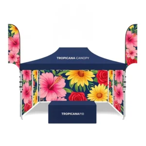 Custom Racing Tent for Events, Folding 10×10 Heavy-Duty Canopy Tent