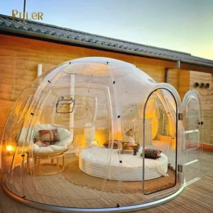Custom Size 3.8m PC Clear Bubble Igloo Dome Tent Waterproof Transparent Outdoor Tent for Cafes