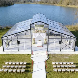Custom Size Aluminum Frame Clear Tent for Wedding Party Festival Celebration Event with Easy Installation and Reusable Features