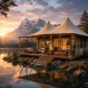 Custom Size Interior Layout Prefabricated Hotel Lodge Tent Outdoor